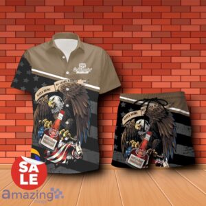 Grand Marnier Eagle American Flag Combo Hawaiian Shirt & Shorts For Men Women Product Photo 2