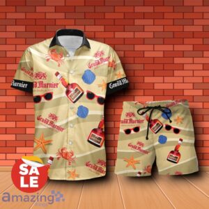 Grand Marnier Summer Seafood Combo Hawaiian Shirt & Shorts For Men Women Product Photo 1