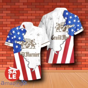 Grand Marnier USA Flag Aloha Summer Beach Combo Hawaiian Shirt & Shorts For Men Women Product Photo 2