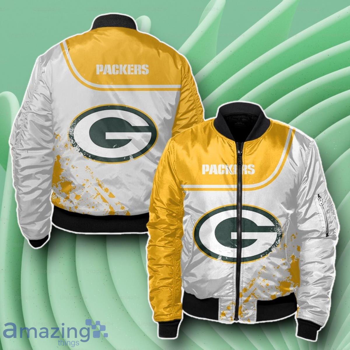 Green Bay Packers Bomber 3D Beautiful Gift For Everyone image Green Bay Packers Bomber 3D Beautiful Gift For Everyone Product Photo 1