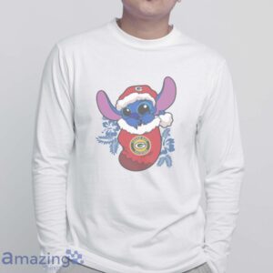 Green Bay Packers Christmas Stitch In The Sock Funny Christmas NFL T-Shirt - White Sweatshirt
