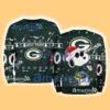 Green Bay Packers NFL Snoopy and Woodstock Cute Personalized Number Christmas Ugly Sweater New Gift Limited Edition