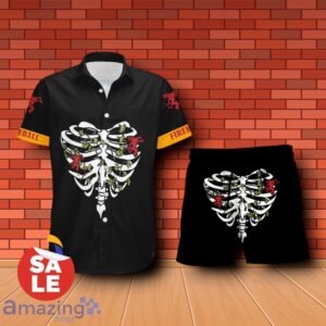 Grey Goose Vodka Chest Bone Summcer Halloween Combo Hawaiian Shirt & Shorts For Men Women Product Photo 2