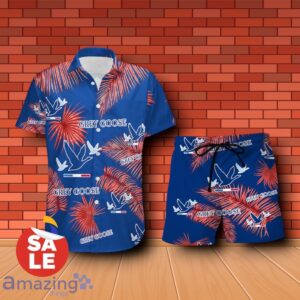 Grey Goose Vodka Palm Leaves Summer Combo Hawaiian Shirt & Shorts For Men Women Product Photo 1