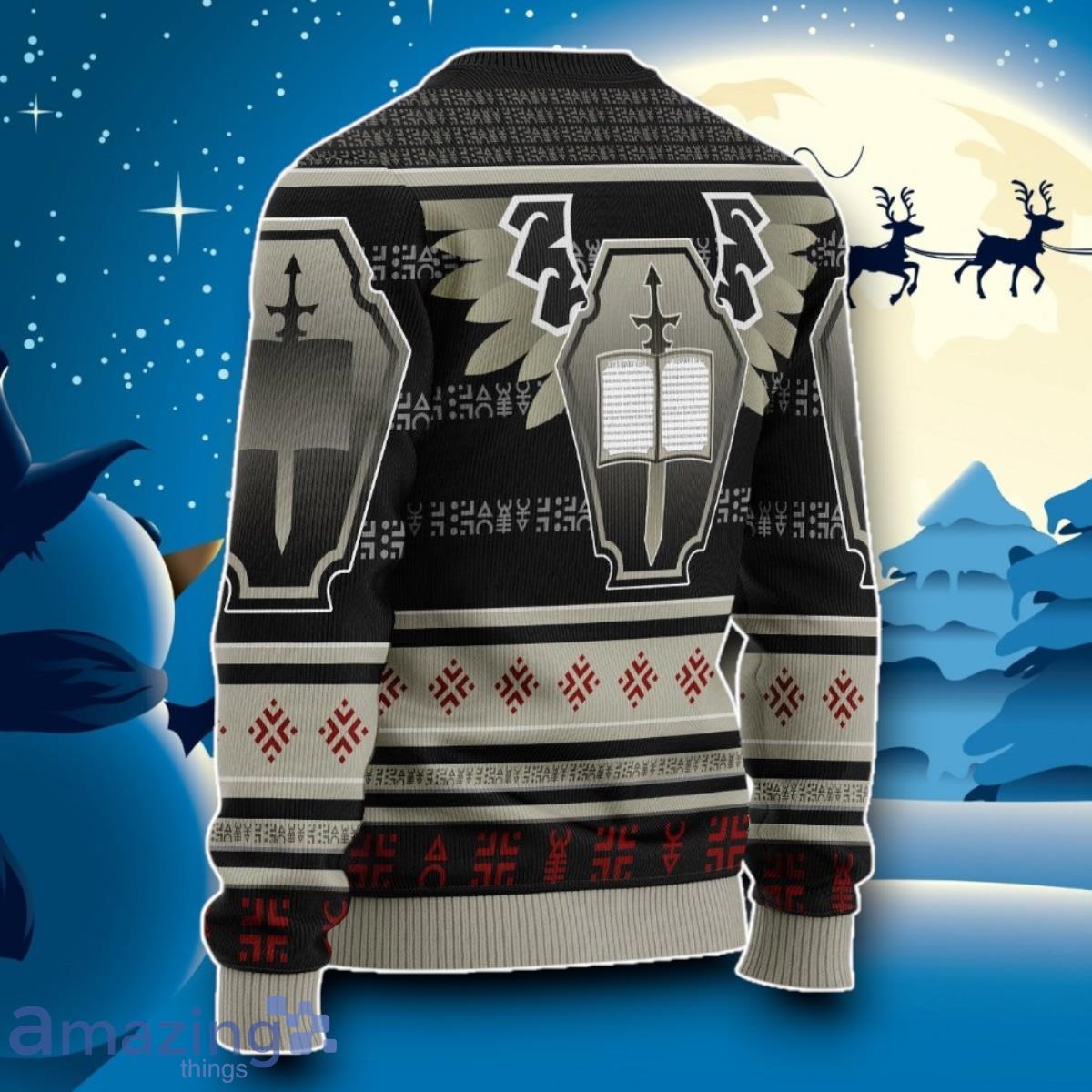Grey Knights Iconic Ugly Christmas 3D Sweater Impressive Gift image Grey Knights Iconic Ugly Christmas 3D Sweater Impressive Gift Product Photo 2