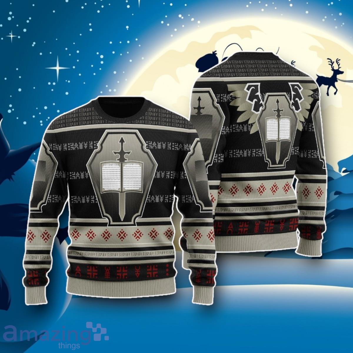 Grey Knights Iconic Ugly Christmas 3D Sweater Impressive Gift image Grey Knights Iconic Ugly Christmas 3D Sweater Impressive Gift Product Photo 1