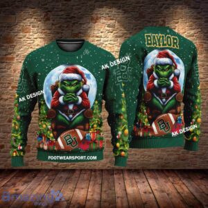 Grinch Christmas Baylor Bears Hoodie AOP, Tshirt, 3D Sweater - Grinch Christmas Baylor BearsHoodie AOP, Tshirt, 3D Sweater AOP Photo 3