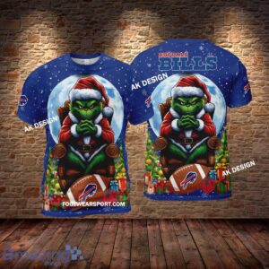 Grinch Christmas Buffalo Bills Hoodie AOP, Tshirt, 3D Sweater - Grinch Christmas Buffalo BillsHoodie AOP, Tshirt, 3D Sweater AOP Photo 2