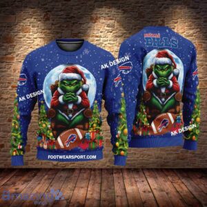 Grinch Christmas Buffalo Bills Hoodie AOP, Tshirt, 3D Sweater - Grinch Christmas Buffalo BillsHoodie AOP, Tshirt, 3D Sweater AOP Photo 3