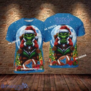 Grinch Christmas Buffalo Bulls Hoodie AOP, Tshirt, 3D Sweater - Grinch Christmas Buffalo BullsHoodie AOP, Tshirt, 3D Sweater AOP Photo 2