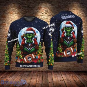 Grinch Christmas Connecticut Huskies Hoodie AOP, Tshirt, 3D Sweater - Grinch Christmas Connecticut HuskiesHoodie AOP, Tshirt, 3D Sweater AOP Photo 3