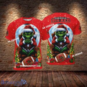Grinch Christmas Cornell Big Red Hoodie AOP, Tshirt, 3D Sweater - Grinch Christmas Cornell Big RedHoodie AOP, Tshirt, 3D Sweater AOP Photo 2