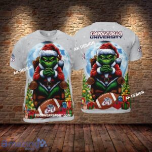 Grinch Christmas Gonzaga Bulldogs Hoodie AOP, Tshirt, 3D Sweater - Grinch Christmas Gonzaga BulldogsHoodie AOP, Tshirt, 3D Sweater AOP Photo 2