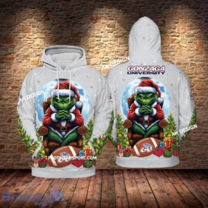 Grinch Christmas Gonzaga Bulldogs Hoodie AOP, Tshirt, 3D Sweater - Grinch Christmas Gonzaga BulldogsHoodie AOP, Tshirt, 3D Sweater AOP Photo 1