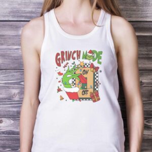 Grinch Christmas Shirt, Christmas Shirt, Christmas Grinch T-Shirts - White Ladies Tank Top
