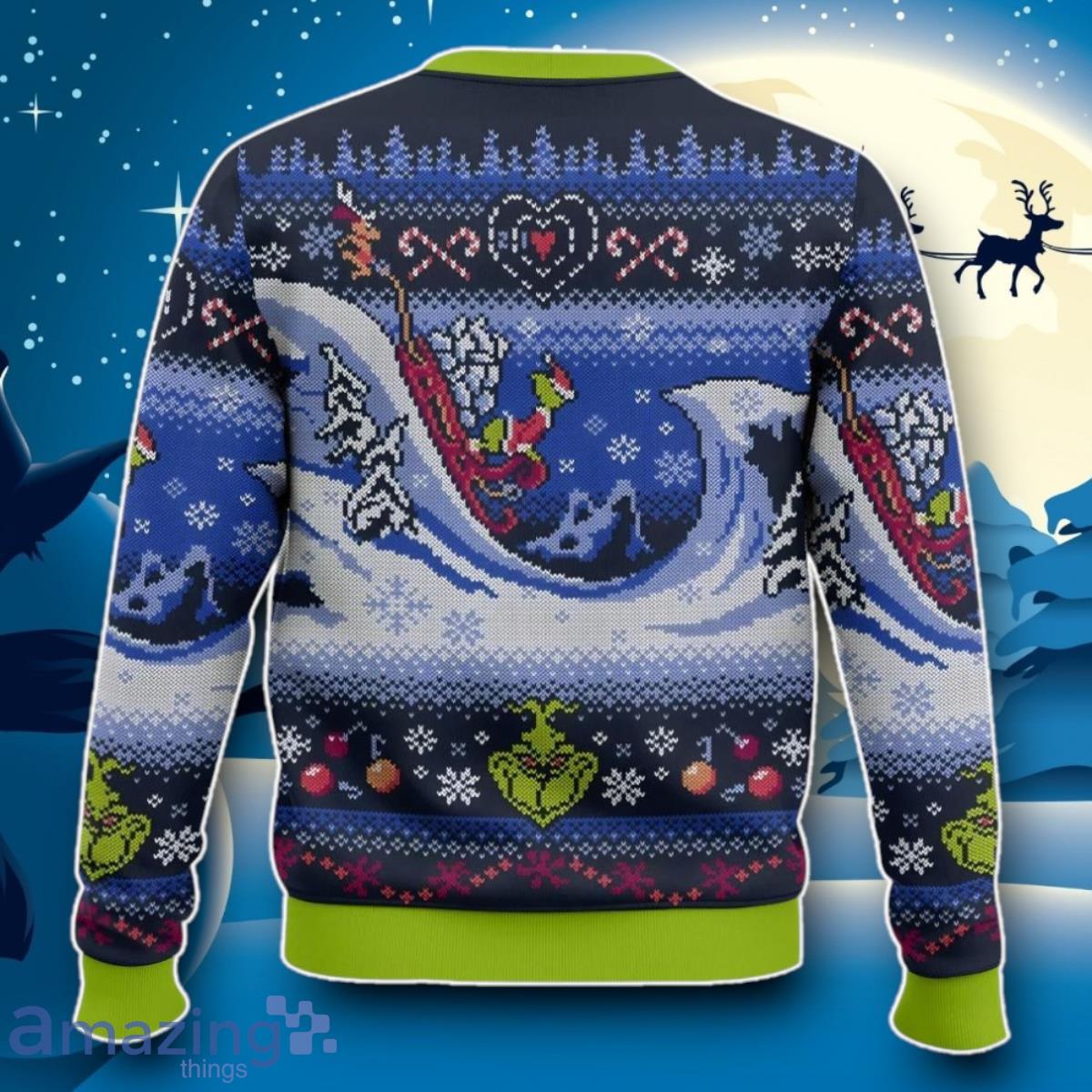 Grinch, Cuddly As A Cactus Christmas Ugly 3D Sweater Impressive Gift image Grinch, Cuddly As A Cactus Christmas Ugly 3D Sweater Impressive Gift Product Photo 2