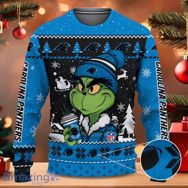 Grinch Dring Outfit Carolina Panthers Ugly Christmas Sweater Gift For Men Women image Grinch Dring Outfit Carolina Panthers Ugly Christmas Sweater Gift For Men Women - Grinch Dring Outfit Carolina Panthers Ugly Christmas Sweater Gift For Men Women