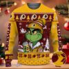Grinch Dring Outfit Washington Redskin Knitted Christmas 3D Sweater Gift For Fans