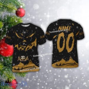 Grinch Face ABBA Band Christmas 3D Hoodie AOP Sweater For Adult Custom Number And Name - ABBA Band Christmas 3D T-Shirt For Men Women