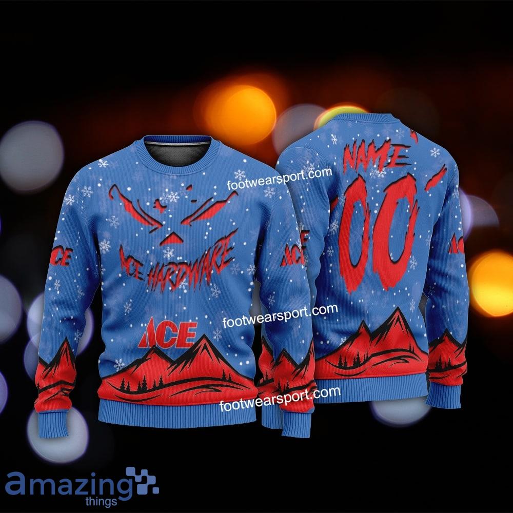 Grinch Face ACE HARDWARE Christmas 3D Hoodie AOP Sweater For Adult Custom Number And Name image Grinch Face ACE HARDWARE Christmas 3D Hoodie AOP Sweater For Adult Custom Number And Name - ACE HARDWARE Christmas 3D Sweater For Men Women