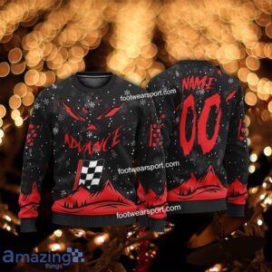 Grinch Face Advance Auto Parts Christmas 3D Hoodie AOP Sweater For Fans Custom Number And Name - Advance Auto Parts Christmas 3D Sweater For Men Women