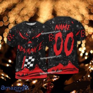 Grinch Face Advance Auto Parts Christmas 3D Hoodie AOP Sweater For Fans Custom Number And Name - Advance Auto Parts Christmas 3D T-Shirt For Men Women