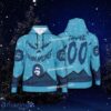 Grinch Face Alaska Airlines Christmas 3D Hoodie AOP Sweater For Fans Custom Number And Name