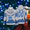 Grinch Face American Express Christmas 3D Hoodie AOP Sweater For Adult Custom Number And Name