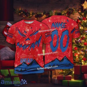 Grinch Face Amfam Christmas 3D Hoodie AOP Sweater For Fans Custom Number And Name - Amfam Christmas 3D T-Shirt For Men Women