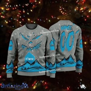 Grinch Face At Home Christmas 3D Hoodie AOP Sweater For Adult Custom Number And Name - At Home Christmas 3D Sweater For Men Women