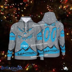 Grinch Face At Home Christmas 3D Hoodie AOP Sweater For Adult Custom Number And Name - At Home Christmas 3D Hoodie For Men Women