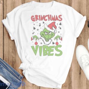 GRINCHMAS VIBES SHIRT - Grinchmas Vibes T-Shirt, Santa Grinch Shirt - T-SHIRT FLAT