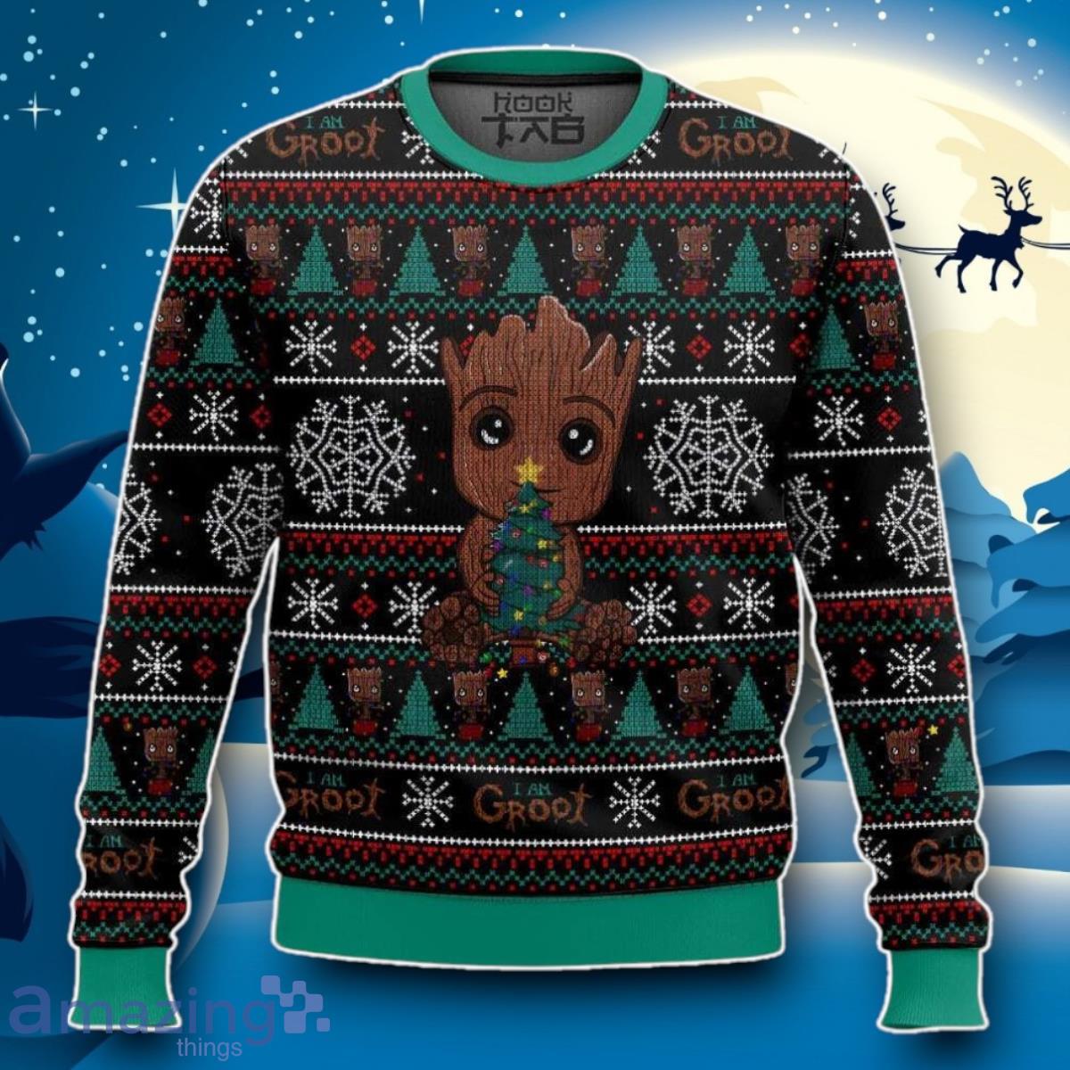 Groot Ugly 3D Sweater Impressive Gift image Groot Ugly 3D Sweater Impressive Gift Product Photo 1
