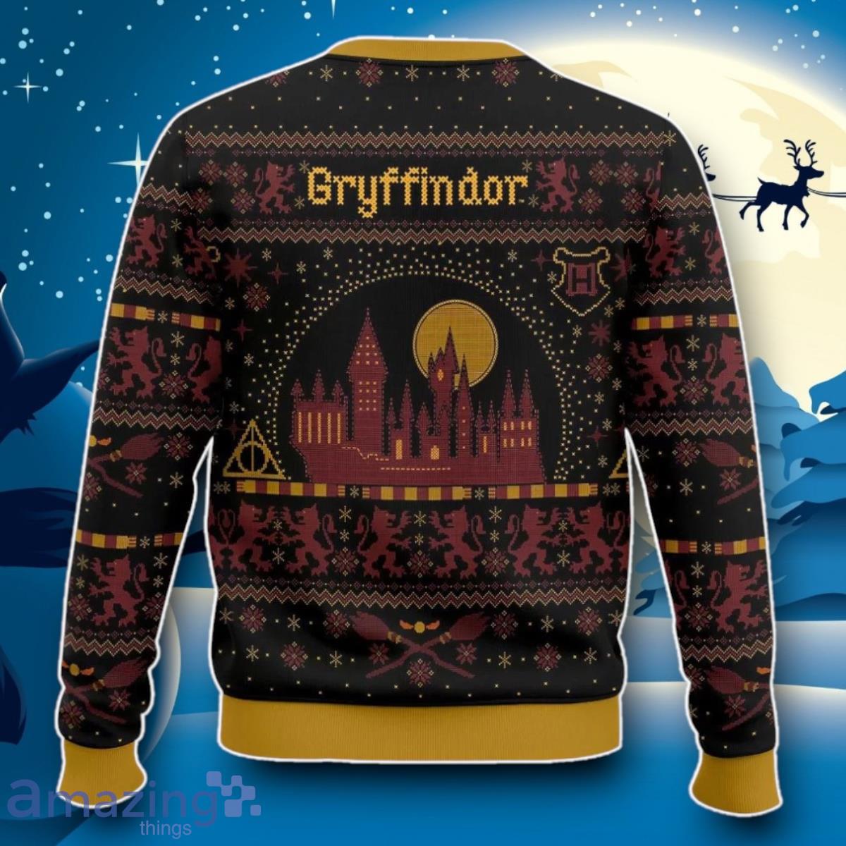 Gryffindor Harry Potter Ugly 3D Sweater Impressive Gift image Gryffindor Harry Potter Ugly 3D Sweater Impressive Gift Product Photo 2