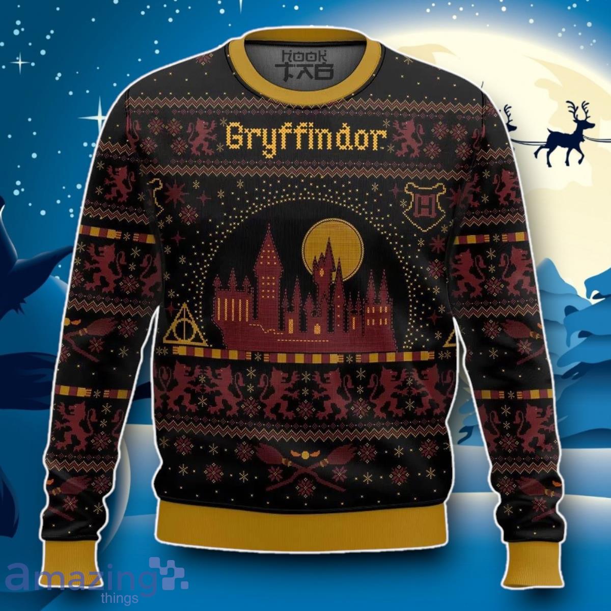 Gryffindor Harry Potter Ugly 3D Sweater Impressive Gift image Gryffindor Harry Potter Ugly 3D Sweater Impressive Gift Product Photo 1