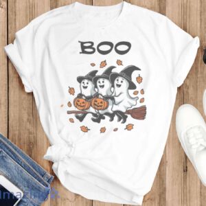 Halloween Ghost Comfort Colors Shirt, Cute Ghost Shirt - T-SHIRT FLAT