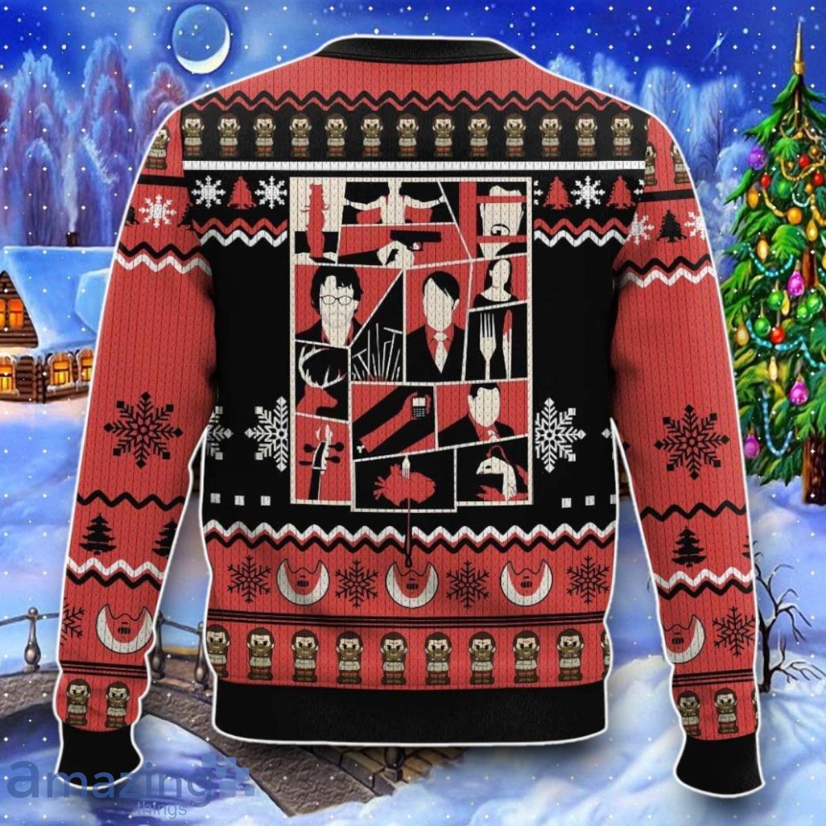 Hannibal Horror Ugly Sweater Impressive Gift image Hannibal Horror Ugly Sweater Impressive Gift Product Photo 2
