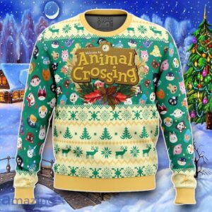 Happy Animal Villagers Animal Crossing Ugly Christmas 3D Sweater Impressive Gift Product Photo 1