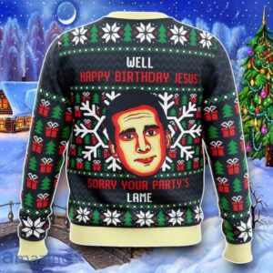 Happy Birthday Jesus Funny The Office Ugly Christmas 3D Sweater Impressive Gift image Happy Birthday Jesus Funny The Office Ugly Christmas 3D Sweater Impressive Gift Product Photo 2