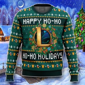 Happy Ho-Ho-Ho Holidays League Of Legends Ugly Christmas 3D Sweater Impressive Gift Product Photo 1