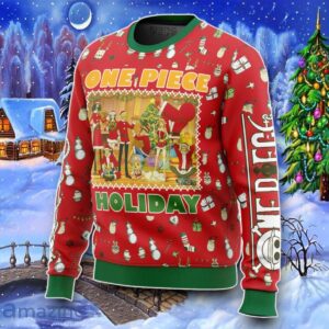 Happy Holidays OP Pirates Ugly Christmas 3D Sweater Impressive Gift Product Photo 2