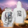 Harley Quinn Joker HaHaHa White 3D Hoodie Impressive Gift
