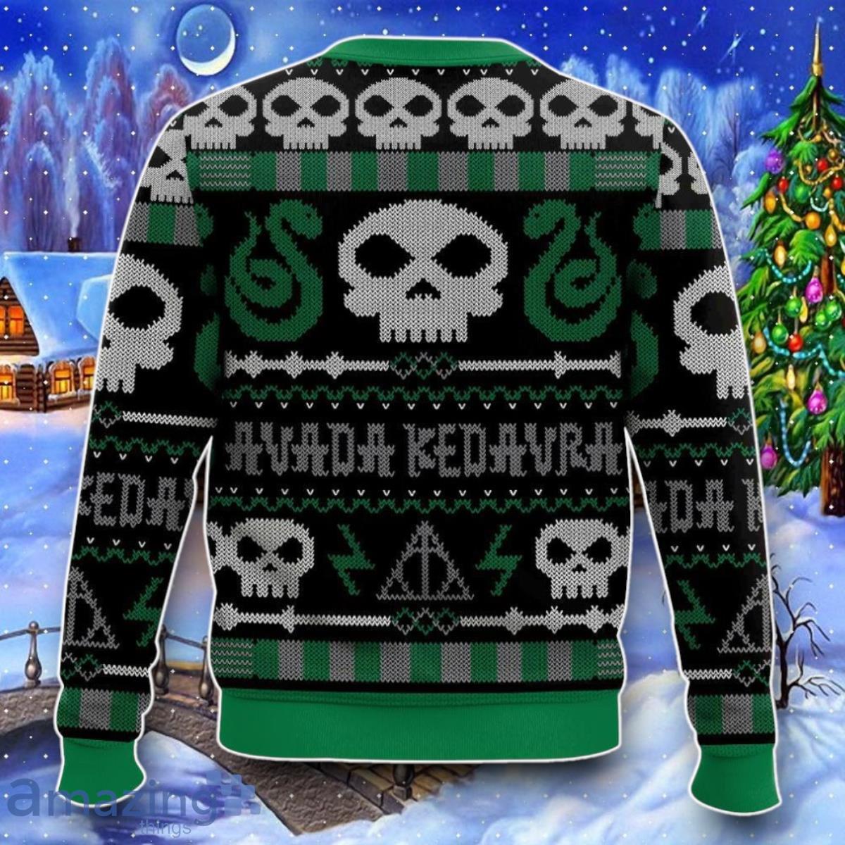 Harry Potter, Avada Kedavra Ugly Sweater Impressive Gift image Harry Potter, Avada Kedavra Ugly Sweater Impressive Gift Product Photo 2