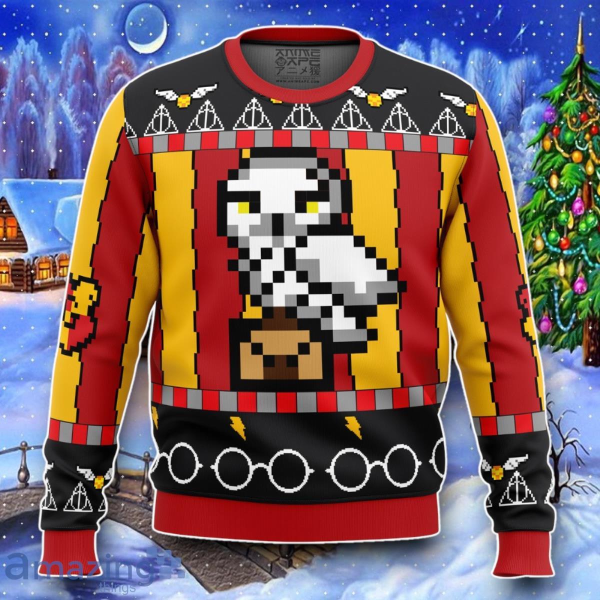 Harry Potter Ugly Christmas 3D Sweater Impressive Gift image Harry Potter Ugly Christmas 3D Sweater Impressive Gift Product Photo 1