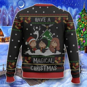 Have A Magical Christmas Harry Potter Ugly Sweater Impressive Gift Product Photo 2
