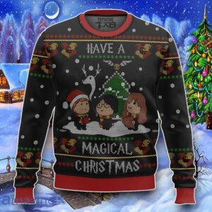 Have A Magical Christmas Harry Potter Ugly Sweater Impressive Gift Product Photo 1