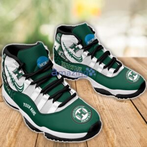 Hawaii Rainbow Warriors Air Jordan 11 Sneakers Custom Name Sport Team Shoes For Men And Women Product Photo 3