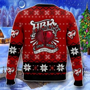 HBK The Heartbreak Kid Shawn Michaels Ugly Sweater Impressive Gift Product Photo 2