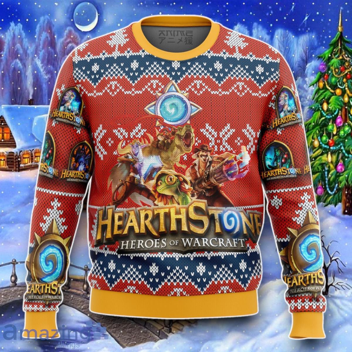 Hearth Stone Alt Ugly Christmas 3D Sweater Impressive Gift image Hearth Stone Alt Ugly Christmas 3D Sweater Impressive Gift Product Photo 1