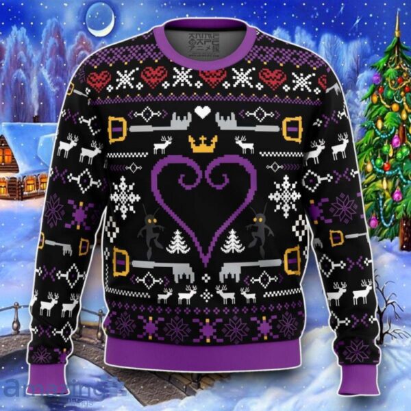 Hearts Kingdom Hearts Ugly Christmas 3D Sweater Impressive Gift Product Photo 1